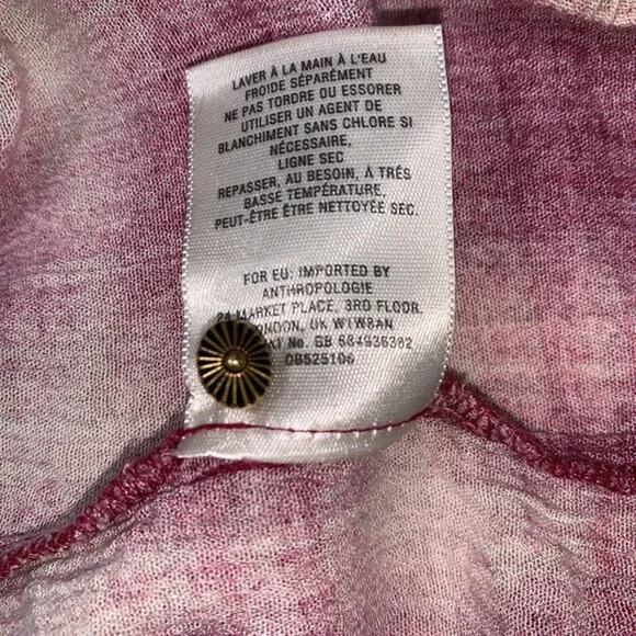 Anthropologie Maeve Cavalon Plaid 3/4 Sleeve Loose Fit Babydoll Top Sz XS - Picture 10 of 10